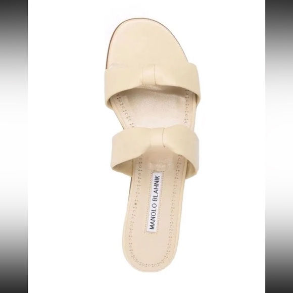 Manolo Blahnik Shoes - Manolo Blahnik Pallera Sandals Size 38.5